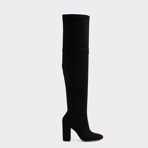 EUC ALDO Maede over the knee otk boot tan/beige